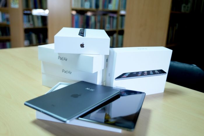 Tablety w bibliotece