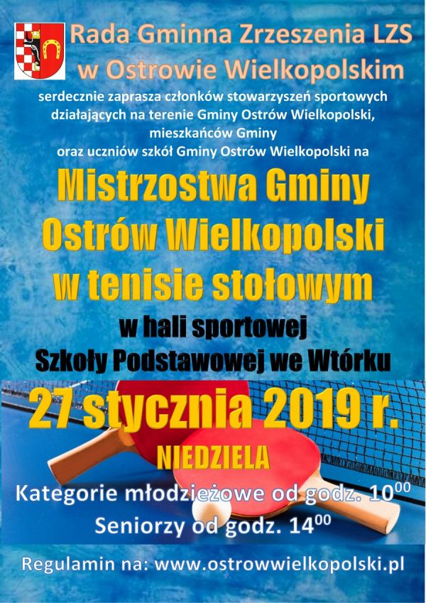 Mistrzostwa Gminy Ostrów Wielkopolski w tenisie stołowym