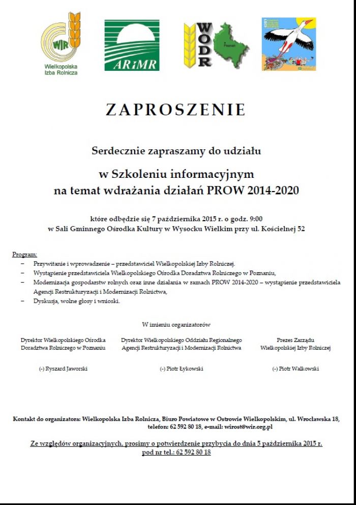 Z myślą o rolnikach. Zaproszenie na szkolenie