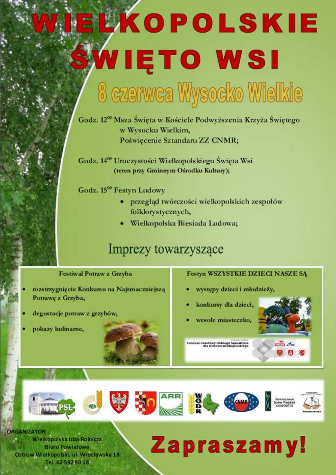 Wielkopolskie Święto Wsi - 8 czerwca 2014 Wysocko Wielkie