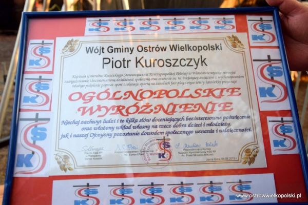 Ogólnopolskie wyróżnienie dla wójta