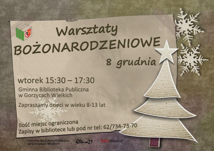 Biblioteka w Gorzycach zaprasza na warsztaty