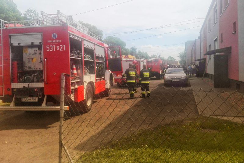 Pożar mieszkania w Sobótce. Sześć zastępów na miejscu